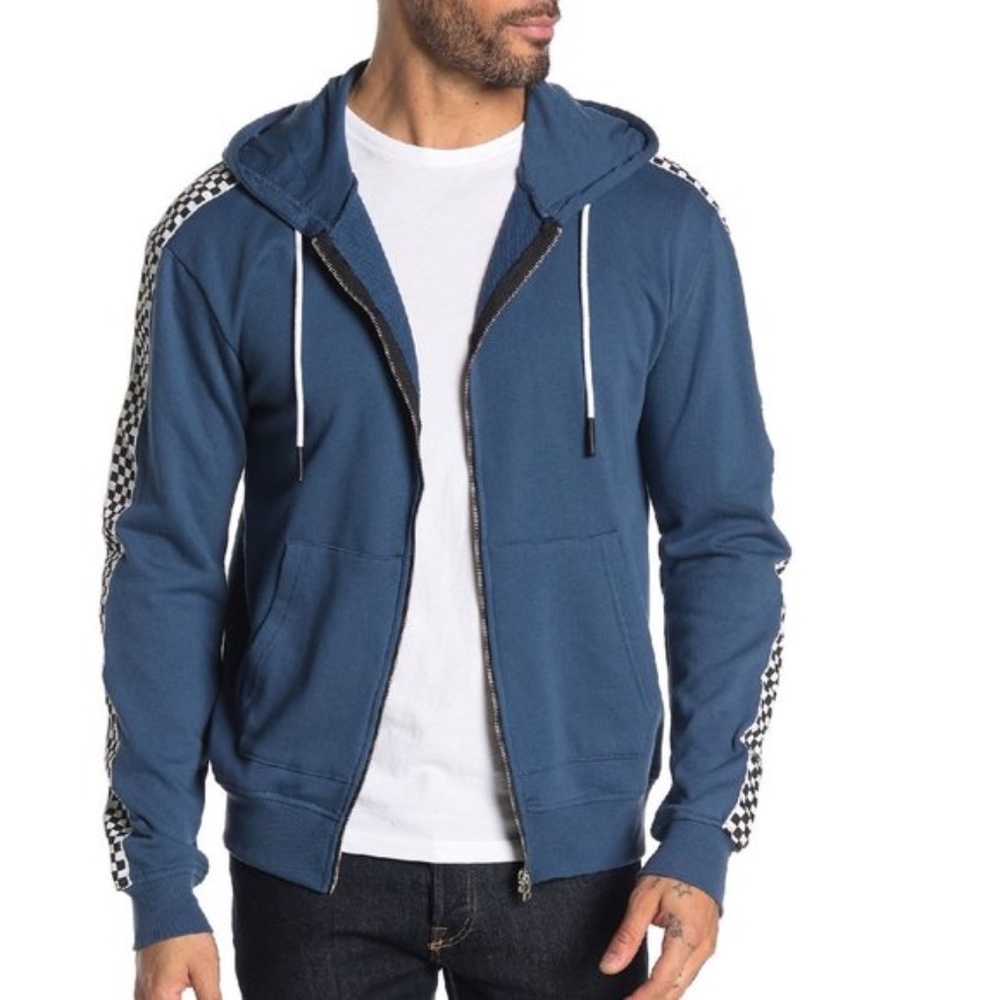 Sovereign Code King Checkered Trim Zip Hoodie